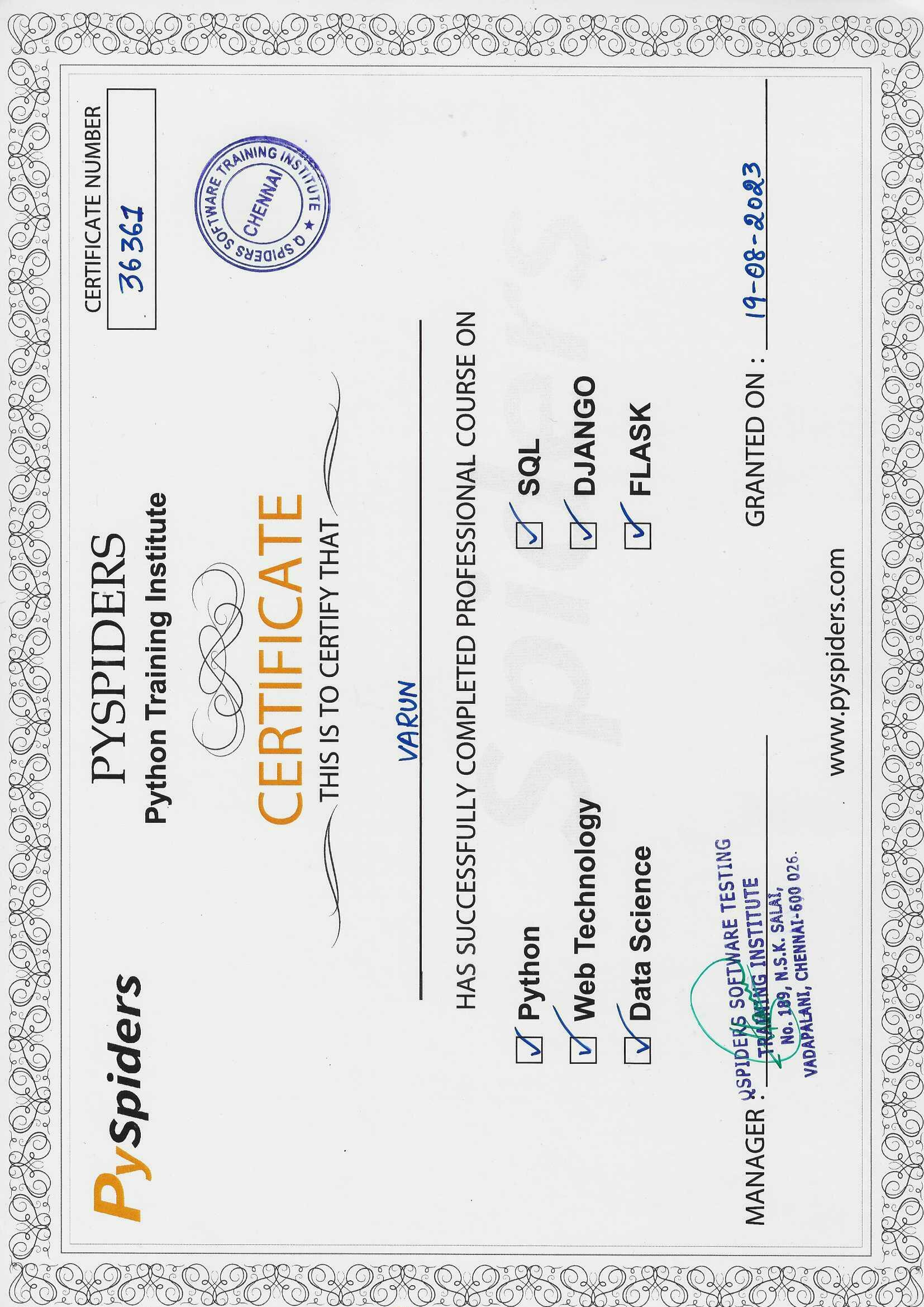 Certificate2